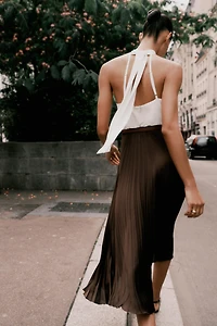 ROBE MIDI COMBINÉE PLISSÉE