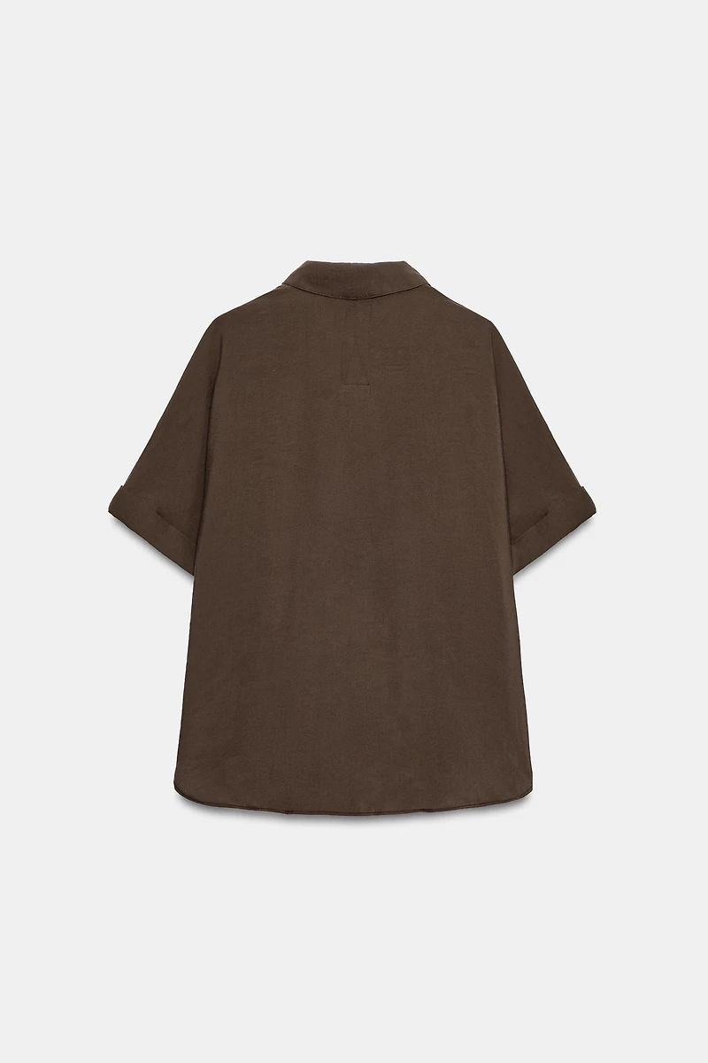 FLOWY SHORT SLEEVE SHIRT