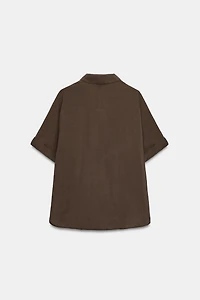 FLOWY SHORT SLEEVE SHIRT