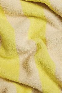 KIDS' STRIPED COTTON BEACH TOWEL