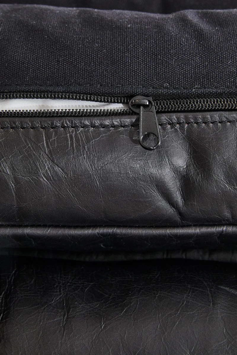 FAUTEUIL MÉTAL ET CUIR