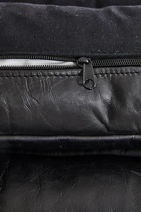 FAUTEUIL MÉTAL ET CUIR