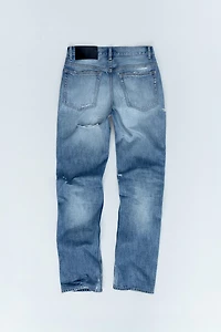 TRF MID-RISE STRAIGHT RIPPED JEANS