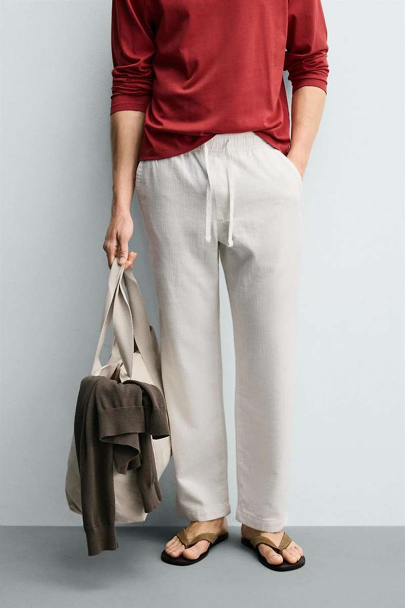 PANTALON RELAXED FIT STRUCTURÉ
