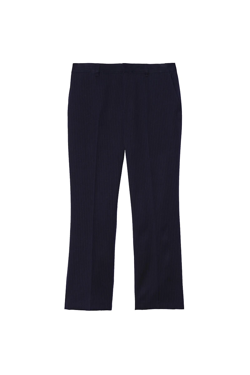 FLARE FIT PINSTRIPE SUIT PANTS