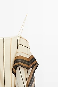 Flowing striped strappy top