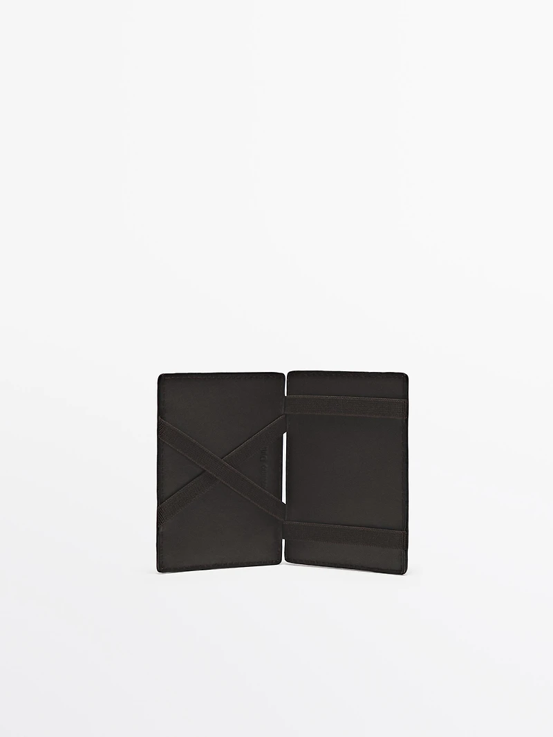 Nappa leather "magic" wallet