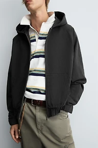 BOXY FIT HOODIE SWEATSHIRT