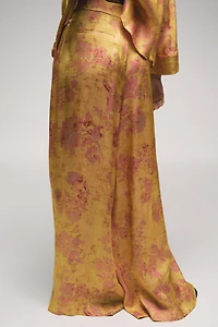PANTALON PALAZZO À IMPRIMÉ FLORAL