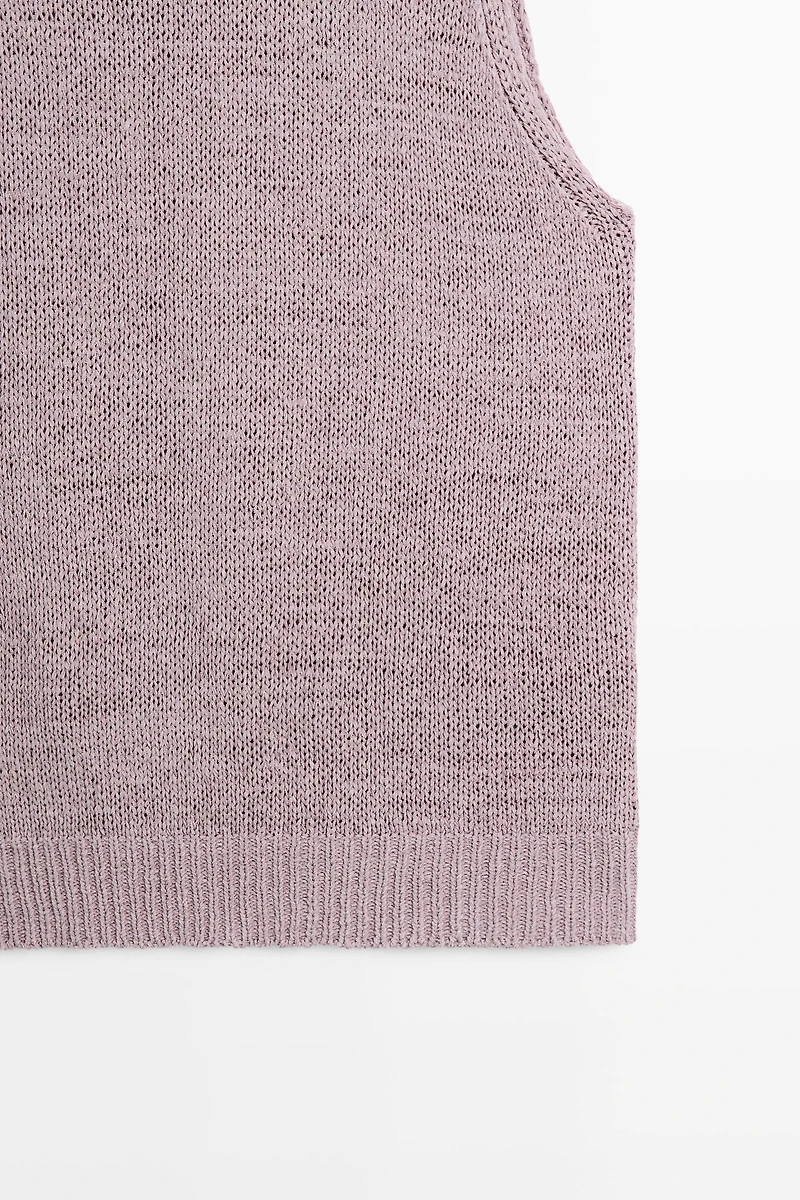Top en maille encolure américaine soie - STUDIO