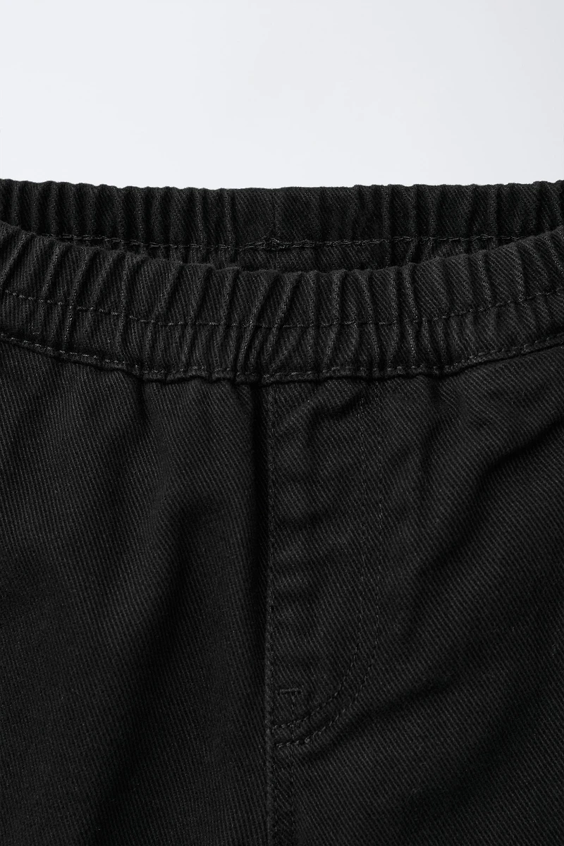 BALLOON PLEATED PANTS WITH LABELS