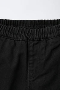 BALLOON PLEATED PANTS WITH LABELS