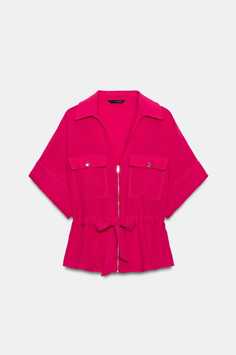 CHEMISE SAFARI À NŒUD
