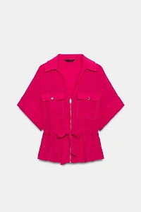 CHEMISE SAFARI À NŒUD