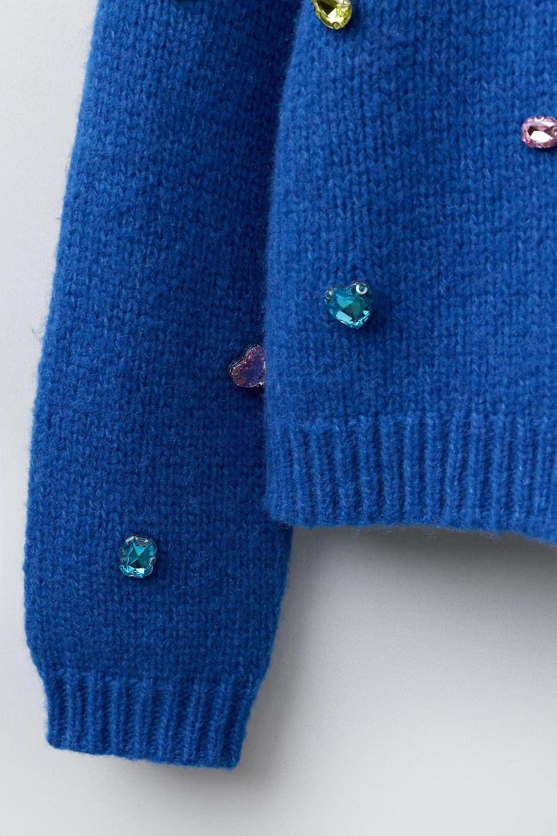 KNIT JUMPER WITH STONES
