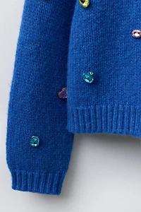 KNIT JUMPER WITH STONES