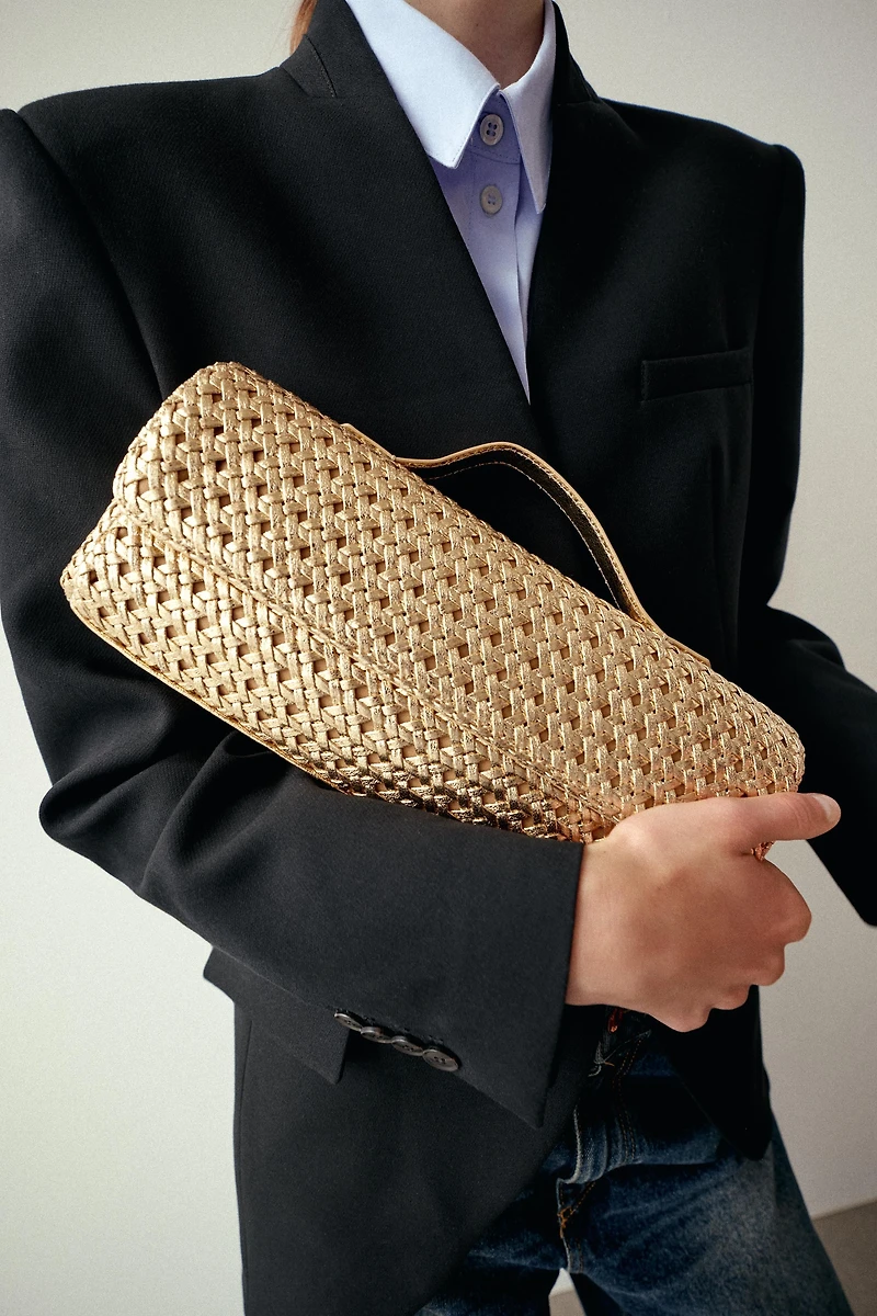 WOVEN ENVELOPE BAG