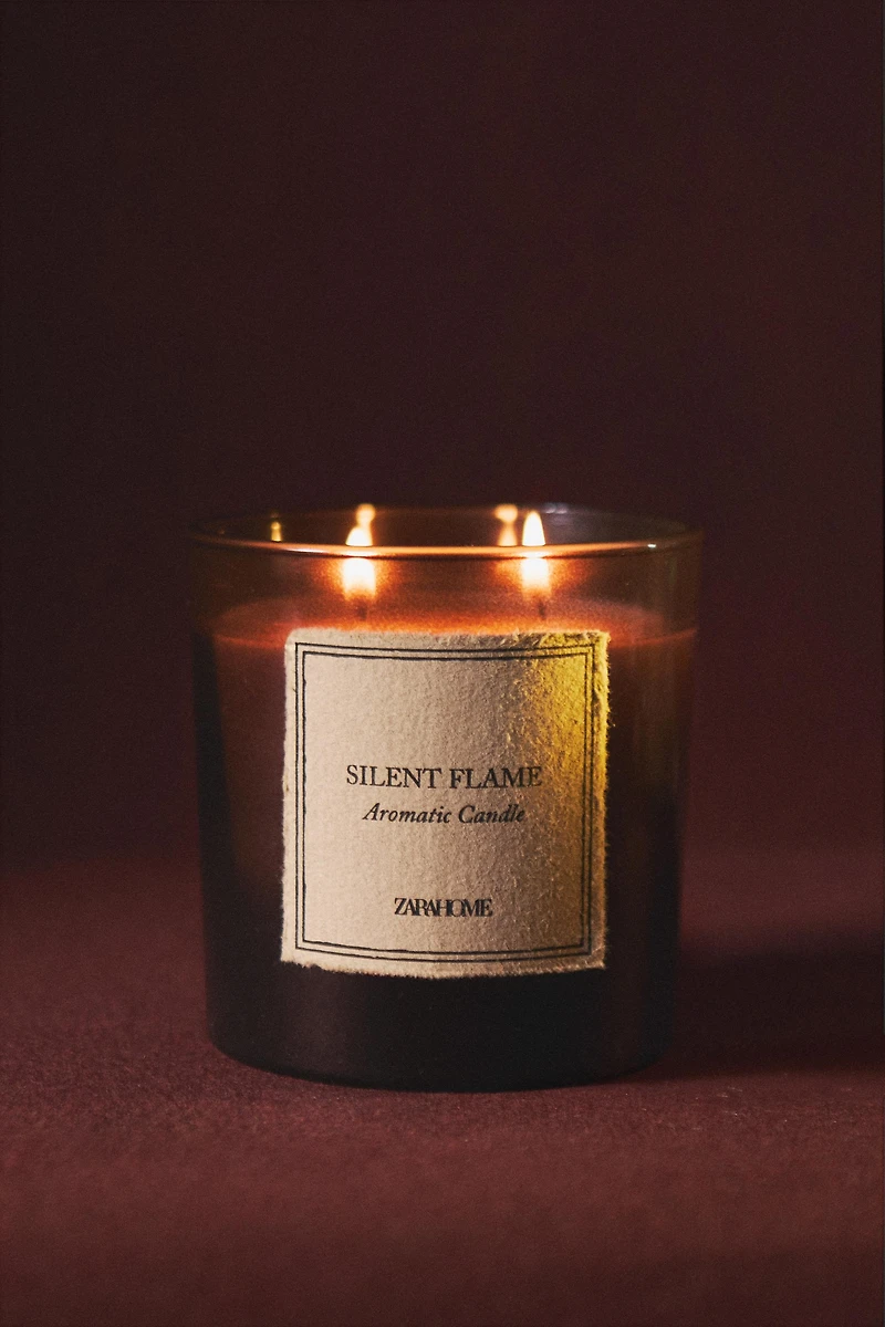 (350 G) SILENT FLAME SCENTED CANDLE