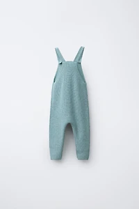 KNIT SUSPENDER OVERALLS