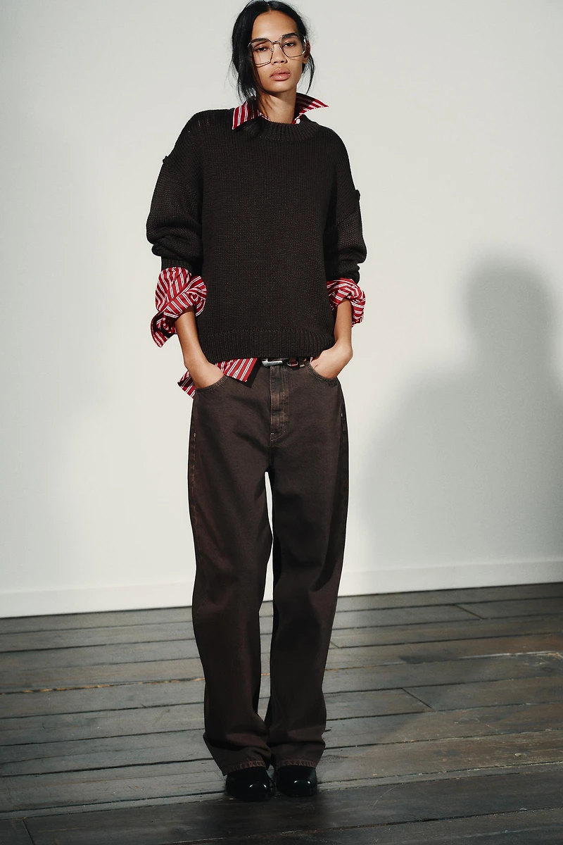 TRF HI-RISE STRAIGHT LEG JEANS