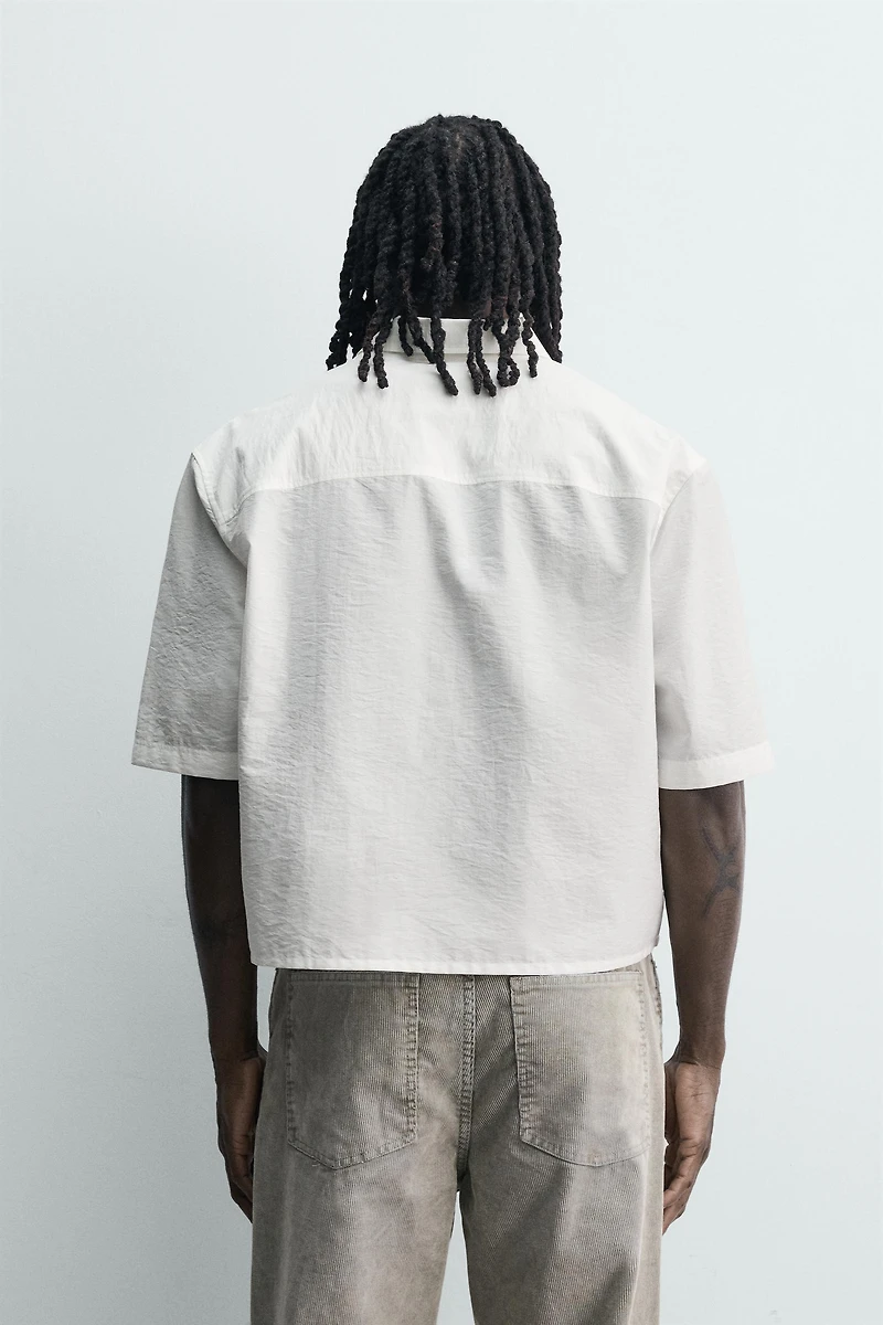 CHEMISE COUPE BOXY À POCHE