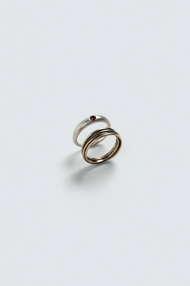 2-PACK OF COMBINED METAL RINGS