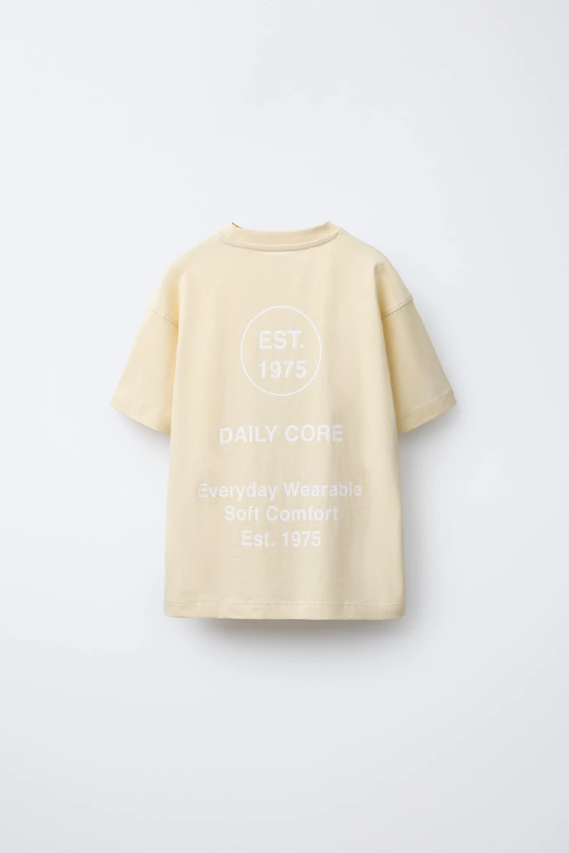 PRINTED TEXT T-SHIRT