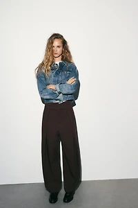 PANTALON BALLON À PLIS