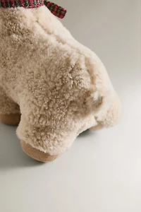 CHRISTMAS LLAMA DOORSTOP