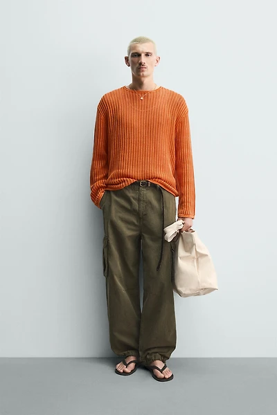 WASHED TEXTURED JUMPER