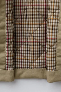 CORDUROY COLLAR TRENCH COAT