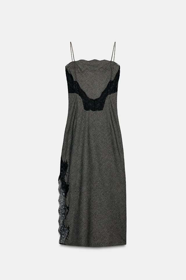 chinese dress ladies Lace Overlay Midi Dress – bebe