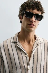 CHEMISE JACQUARD GÉOMÉTRIQUE