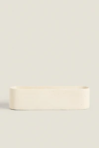 ELONGATED CERAMIC DECORATIVE CANDLE