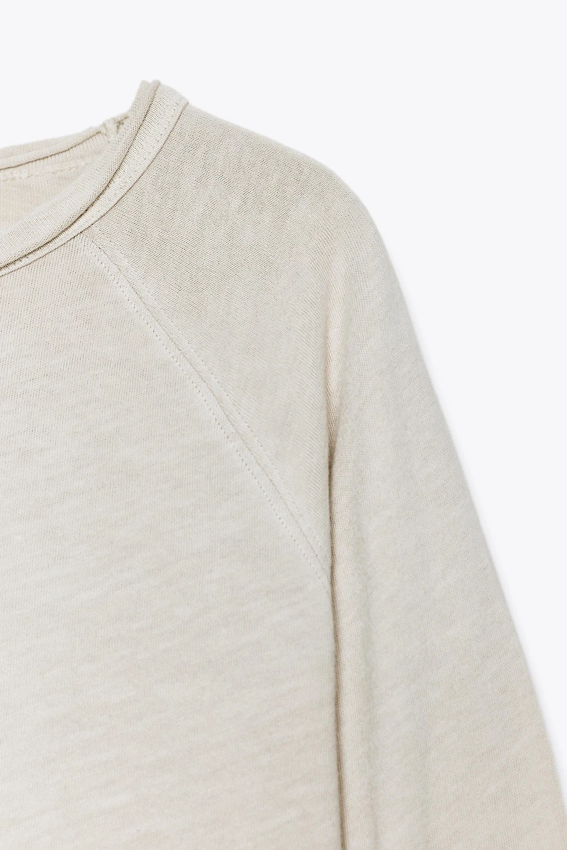 WASHED LONG SLEEVE T-SHIRT