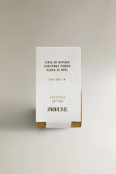 GOLD CREPE CHRISTMAS RIBBON