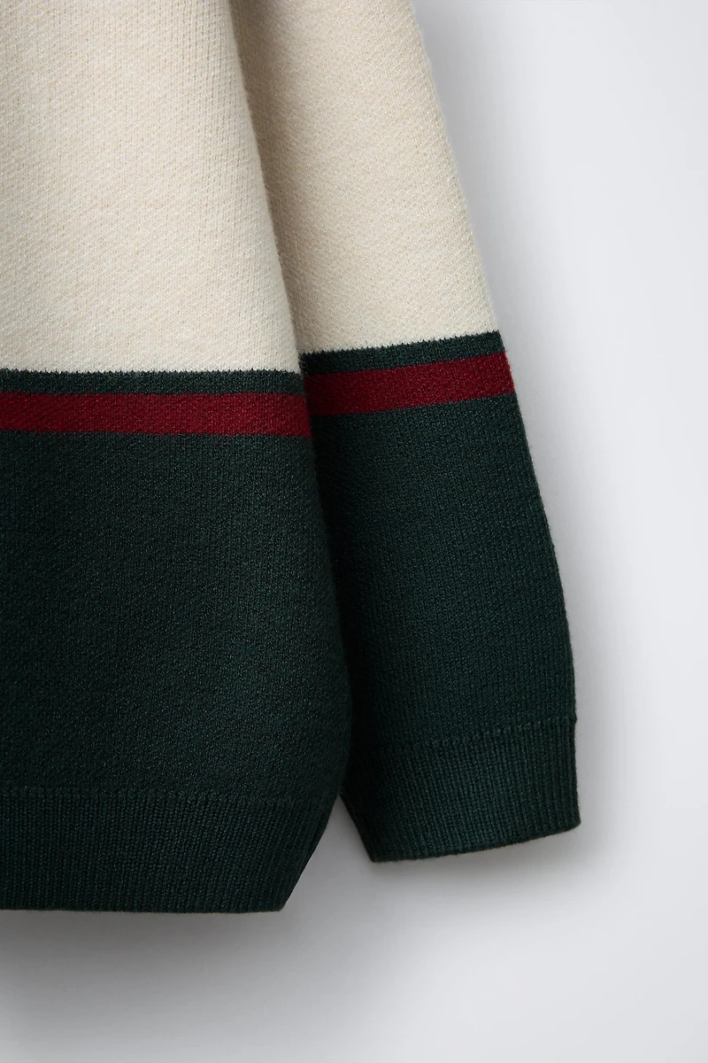 POLO EN MAILLE VARSITY