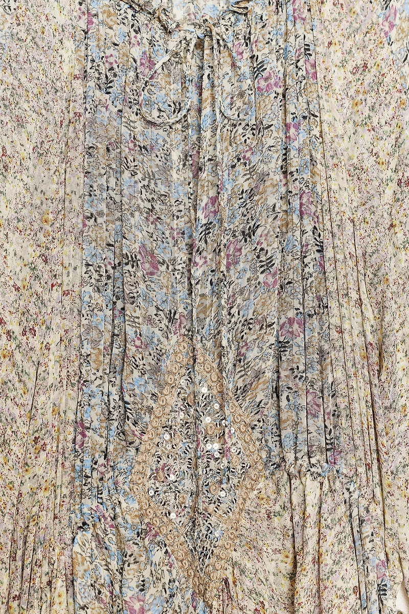 ZW COLLECTION METALLIC THREAD DRESS