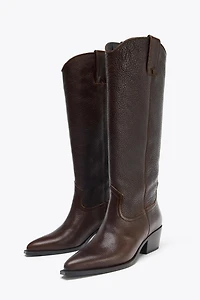 BOTTES HAUTES EN CUIR