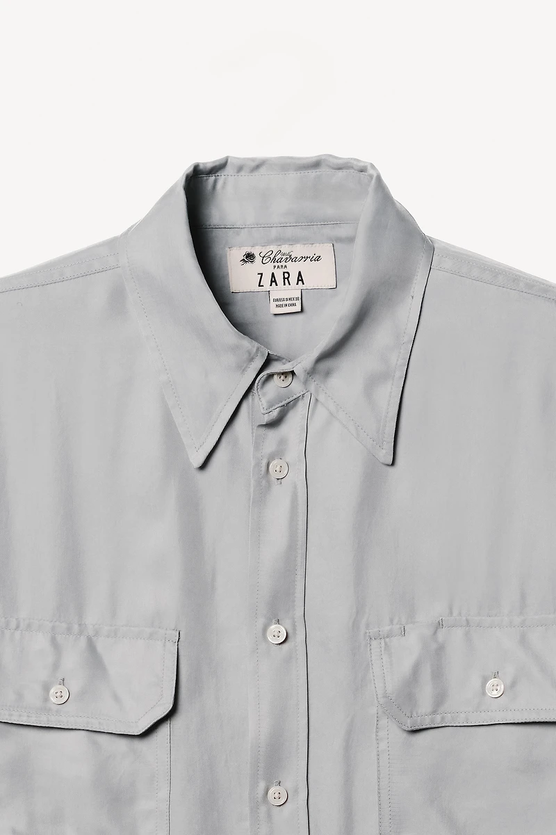 CUPRO-VISCOSE FLOWY SHIRT WILLY CHAVARRIA X ZARA