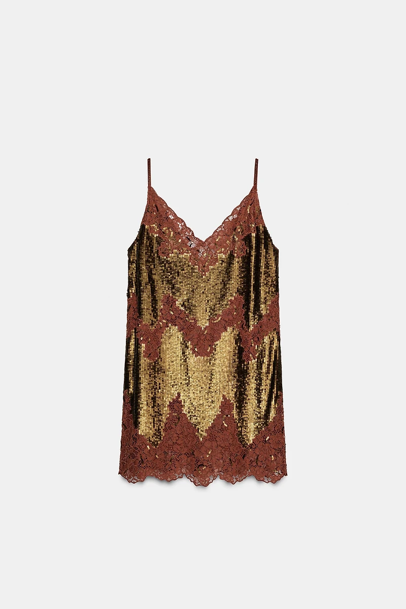 ZW COLLECTION LIMITED EDITION LACE SEQUIN DRESS