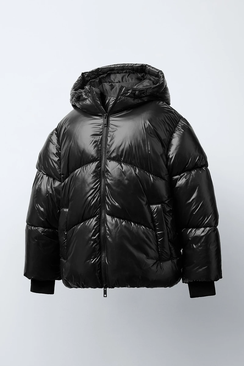 MANTEAU MATELASSÉ À CAPUCHE DÉPERLANT