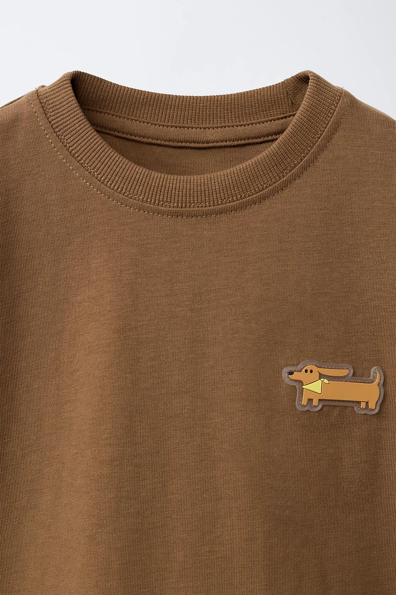 RUBBERIZED PUPPY T-SHIRT