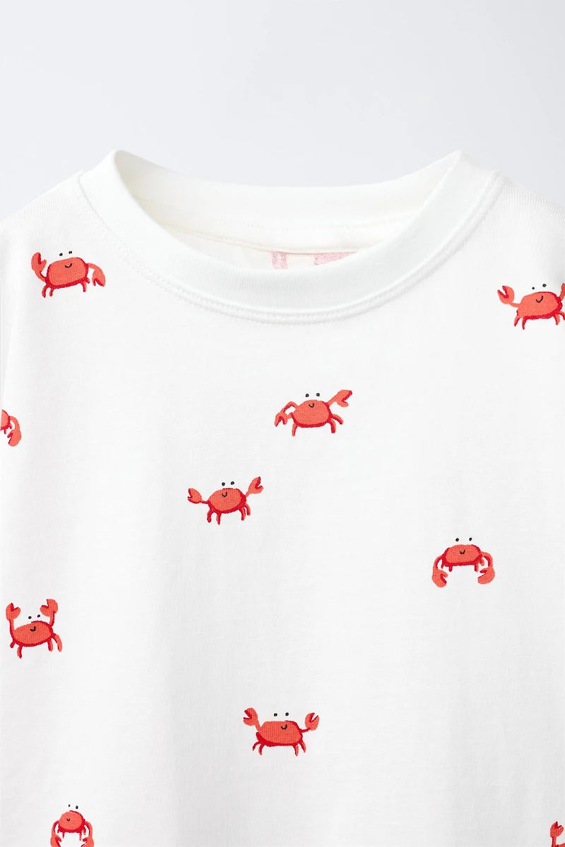 T-SHIRT IMPRIMÉ CRABES