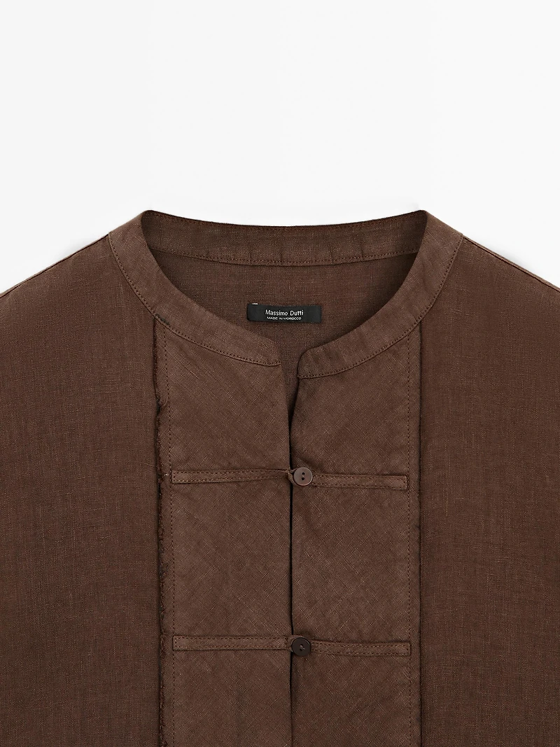 Waistcoat with buttoned chest detail