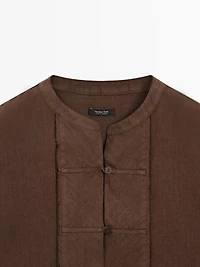 Waistcoat with buttoned chest detail