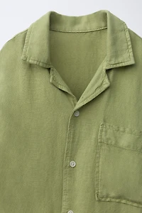 FLUID LINEN BLEND SHIRT
