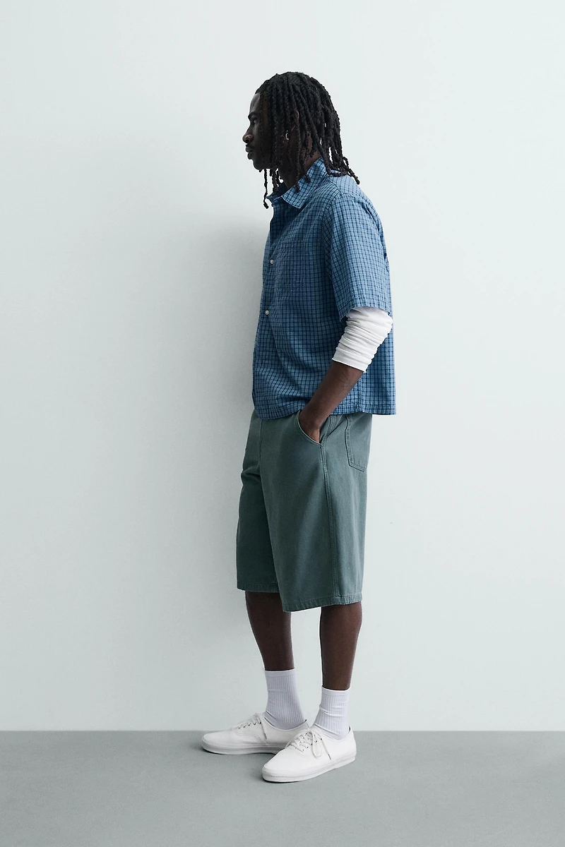 CHEMISE BOXY FIT À CARREAUX