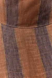 REVERSIBLE STRIPED LINEN HAT
