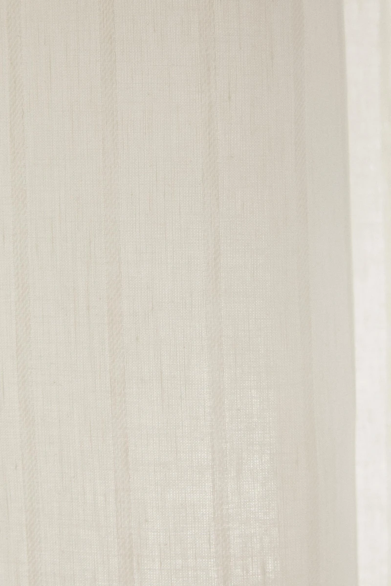 JACQUARD LINEN SHOWER CURTAIN